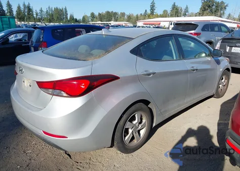 2015 Hyundai Elantra Se из США, поврежденный, VIN 5NPDH4AE7FH649981